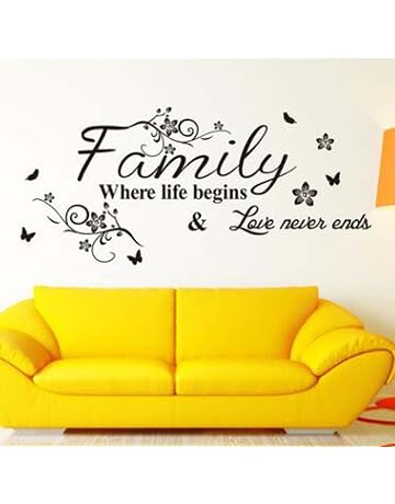 Wall Stickers Murals Amazon Com - flowers decals wall stickers tv background elevin tm wall decals stickers removable waterproof