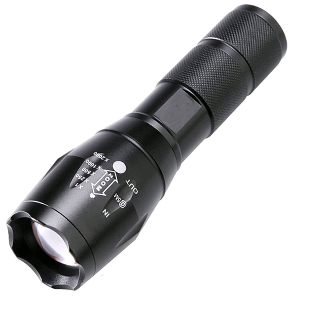 BESTSUN 2500 Lumen Zoomable Cree XMLT6 LED 18650 Flashlight Focus