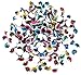 Yueton 200pcs Adhesive Back Mix Color Mini Wiggle Eyes with Eyelash Small Plastic Round Moving Googly Eyes for Children School Classroom Home Arts & Crafts Models (10mm)