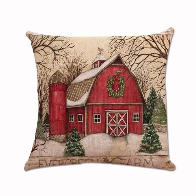 Funda para cojín de Navidad, diseño de Dibujos Animados, Funda de ...