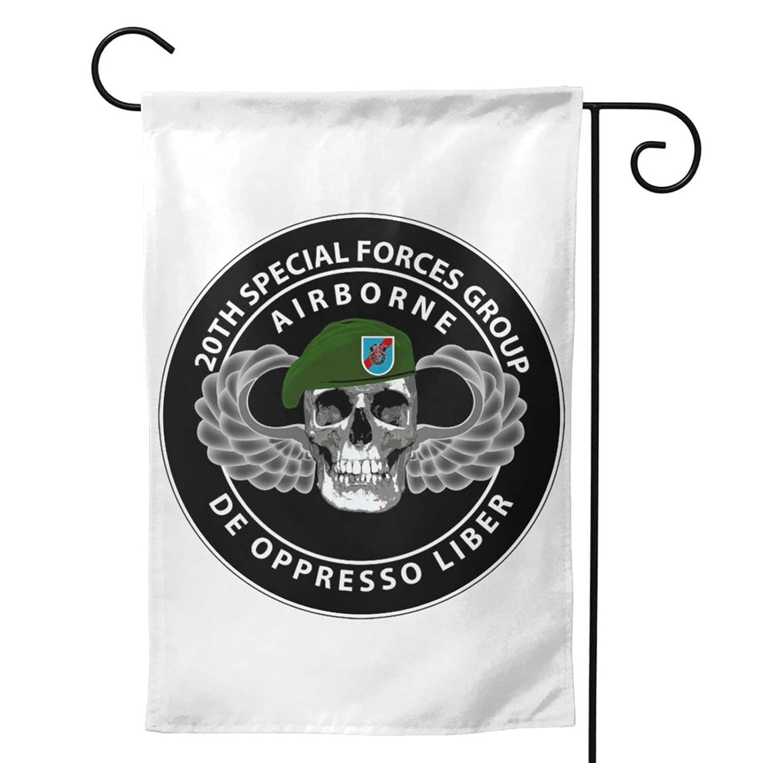20th Special Forces Group Skull Double-Sided Printing Garden Flag Vertical Porchyard Decor Banner