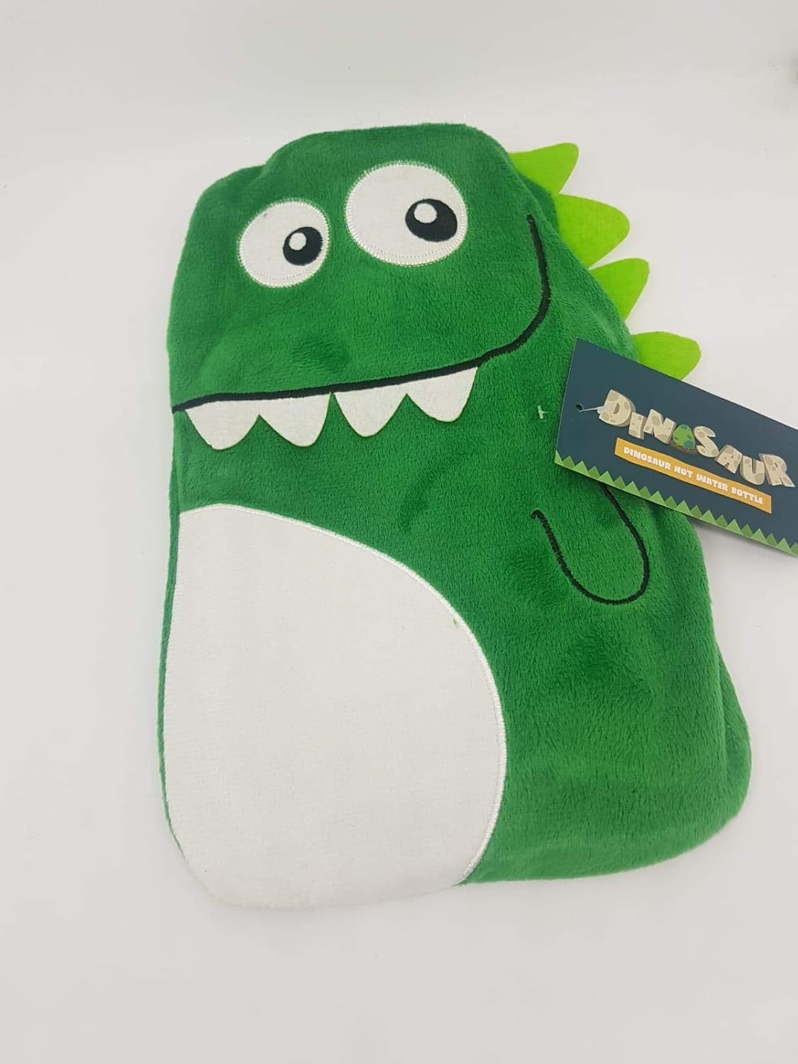 Snuggable Soft Fleece Green Dinosaur 1 Litre Novelty Hot Water Bottle (Bright Green) - Image 3