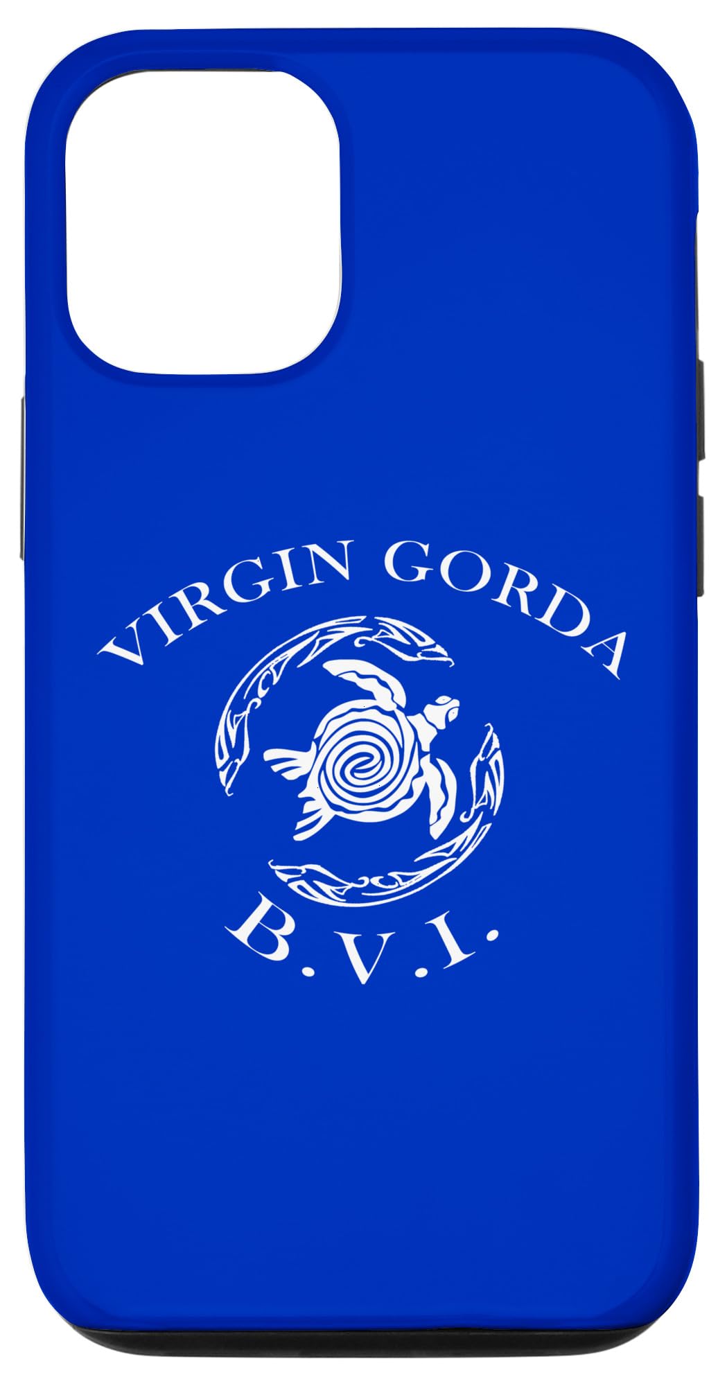 iPhone 14 British Virgin Islands Vintage Tribal Turtle Case