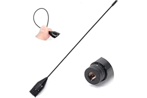 AEcreative Slim SMA Wide-Band Scanner Antenna for Uniden BCD436HP, BCD396XT, BC346XT, Icom IC-RX7, Alinco DJ-X11T, DJ-X3, DJ-