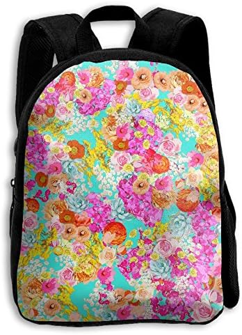 NHRTYHFWDG Customized School Backpack Turquoise Floral(1771) Childrenâ€s Backpack,Shoulders Bag,Casual Backpack,Travel Backpack