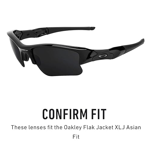 Revant Replacement Lenses for Oakley Flak Jacket XLJ (Asian Fit),  Non-Polarized, Ice Blue MirrorShield
