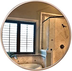 Espejos de tocador de encimera Espejo de baño nórdico Espejo redondo de