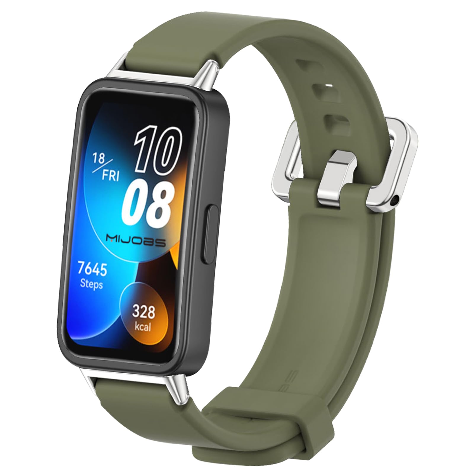 MIJOBS Replacement Strap Compatible with Huawei Band 10/9/8 Wristband Sport Silicone Straps Quick Release Bracelet