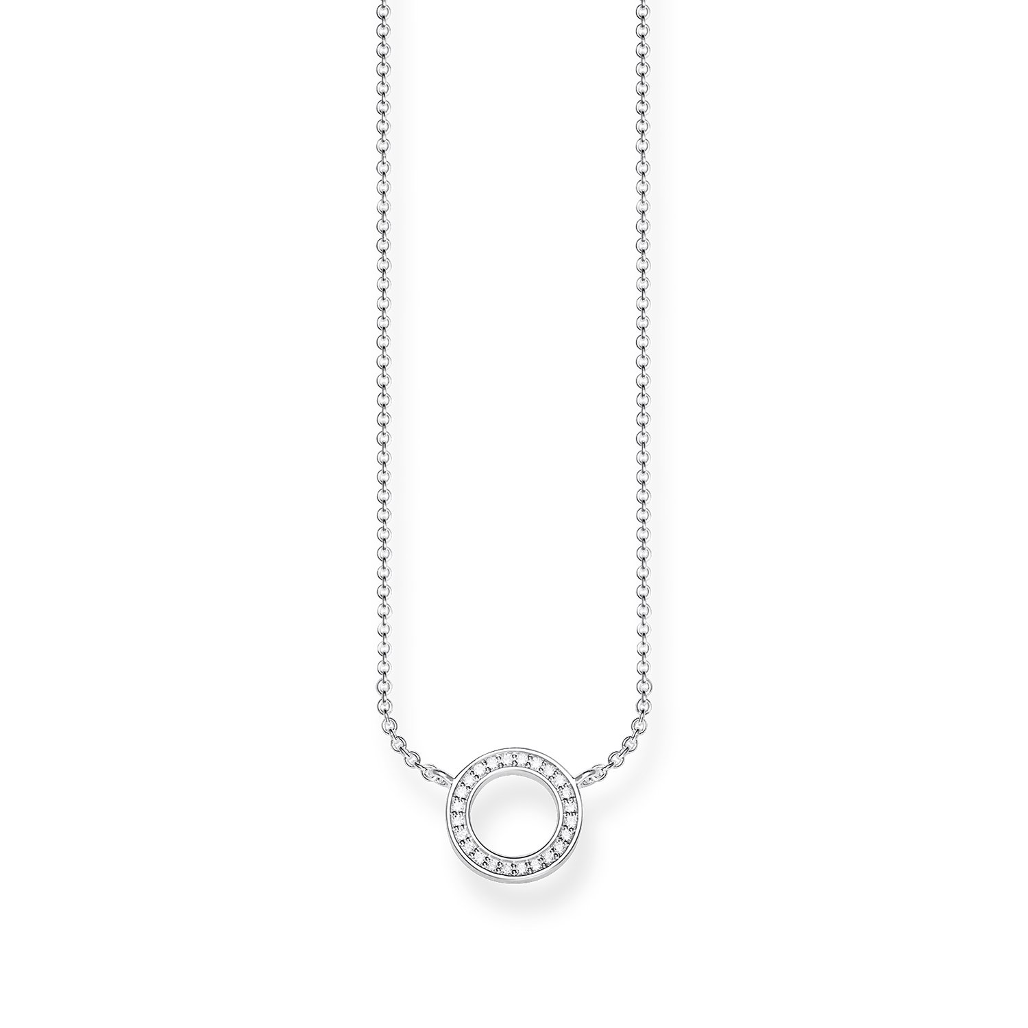 Thomas Sabo Women Necklace Circle Small 925 Sterling Silver KE1650-051-14-L45V — image 1
