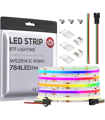 4x JST-SM 3-polige LED-Verbindungskabel – Je 1 M, Für WS2811/WS2812B/SK6812, 22AWG, 5–24 V