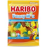 Haribo Funny Mix I Fruit and Cola flavored Gummy Candy Mix I 185g 6.5 ounce