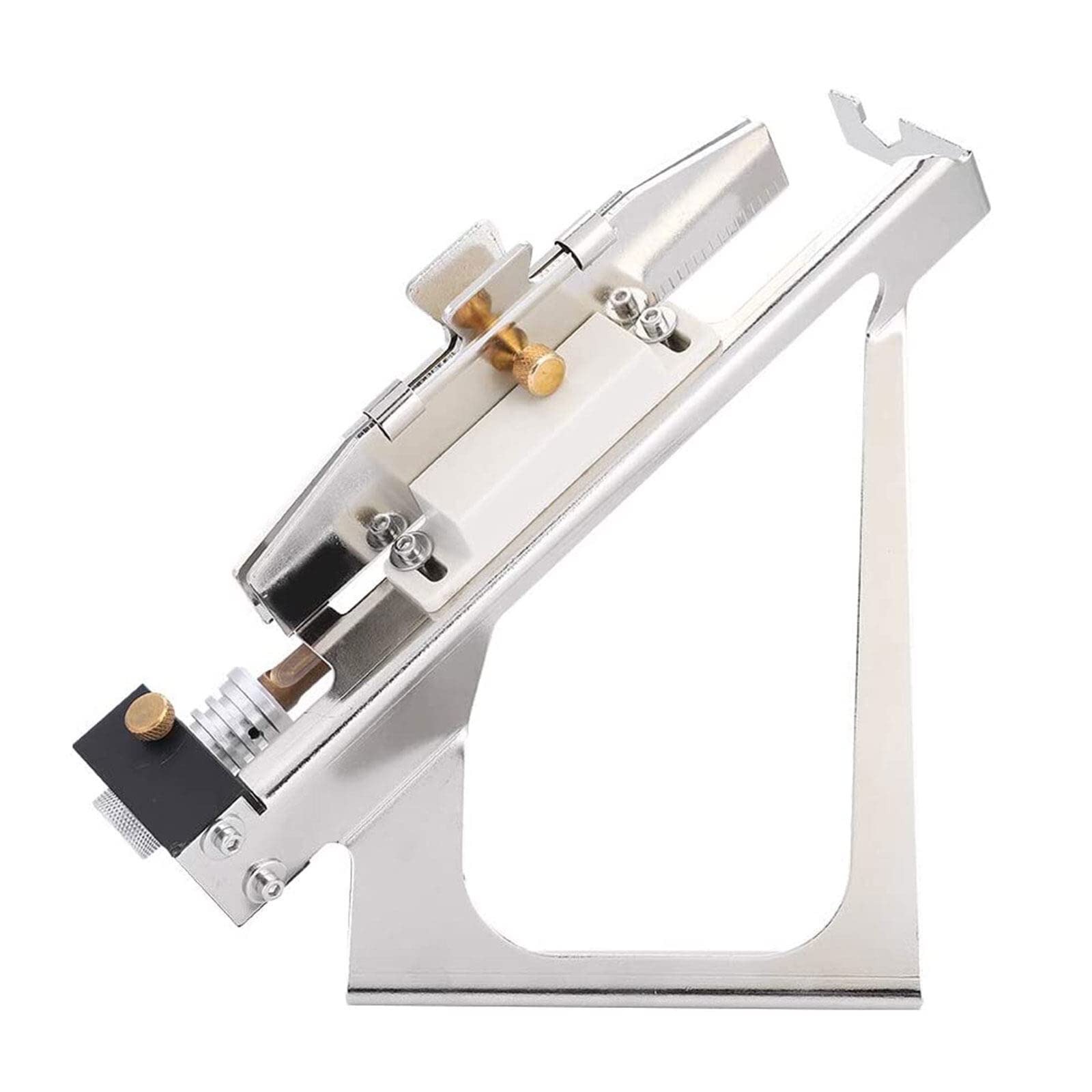 WALLFIRE Archery Fletching Jig, Durable Aluminum Archery Arrow Fletching Jig Feather Stick Tool Accessory for DIY Archery Arrows Feathers Vanes (23×19.5×12cm)