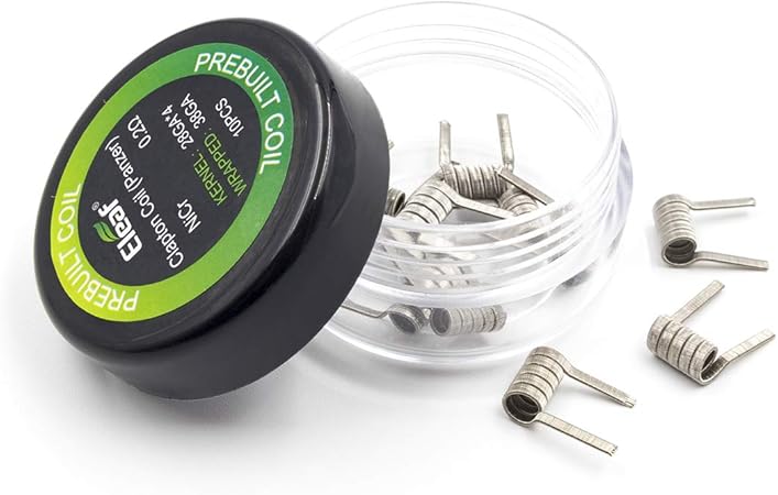 Amazon 電子タバコ用交換コイル イーリーフ クラプトンコイル Clapton Coil 0 2ohm 10pcs Drawiger 交換用コイル