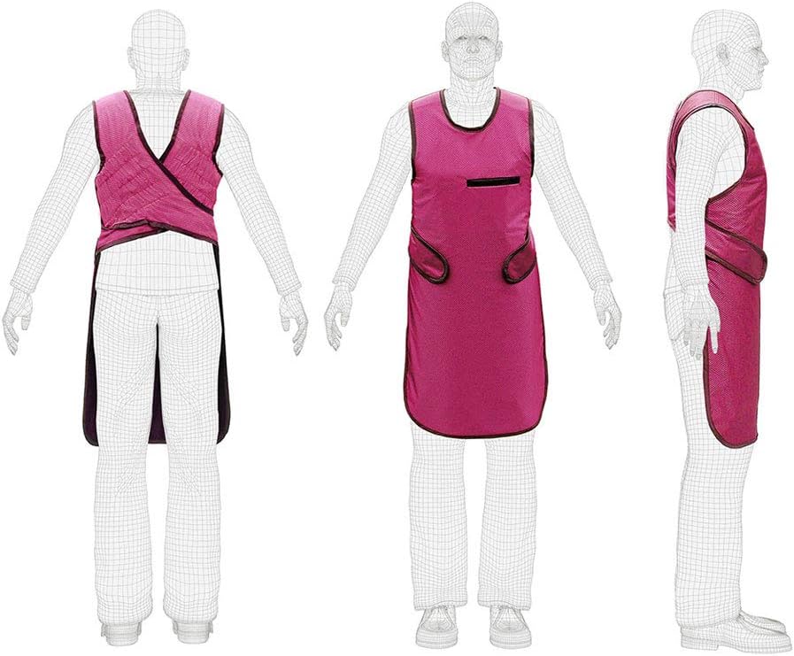 X Ray Radiation Protection Lead Apron 0.25mm Lead Equivalent New Type Neon Pink