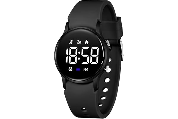 BEN NEVIS Kids Watch for Boys Girls Waterproof Digital Watch for Kids with Pedometer, Vibration Alarm Clock, Stopwatch, Calendar, No App for Ages 5-18