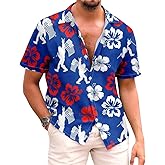 Corkifux Mens Hawaiian Shirt Funny Holidays Vacation Party Button Down Short Sleeve Shirts