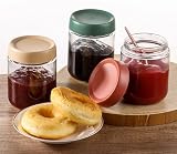 Eidoct 2-Pack 450ml Glass Jar with Lid, Leakproof Overnight Oats Containers view 3