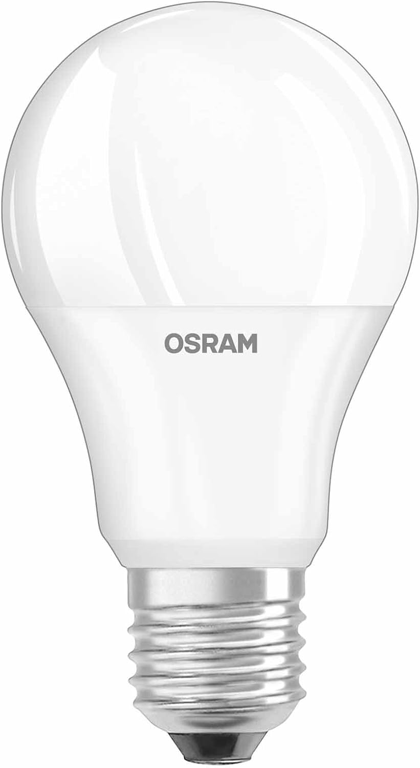 OSRAM LED Relax and Active Classic A/LED lamp, Classic Bulb Shape: E27, 8 W, 220…240 V, 60 W Replacement, Frosted