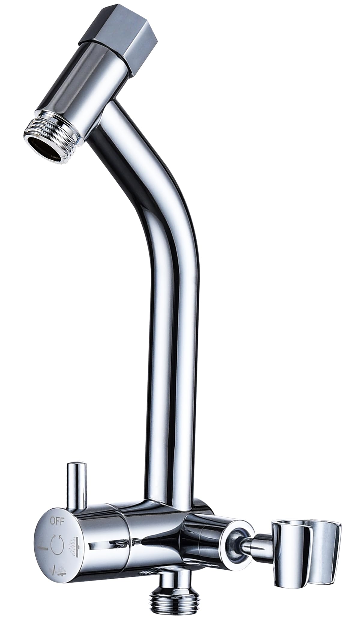G-Promise All Metal Shower Diverter with Low Handheld Holder, 3-Way ...