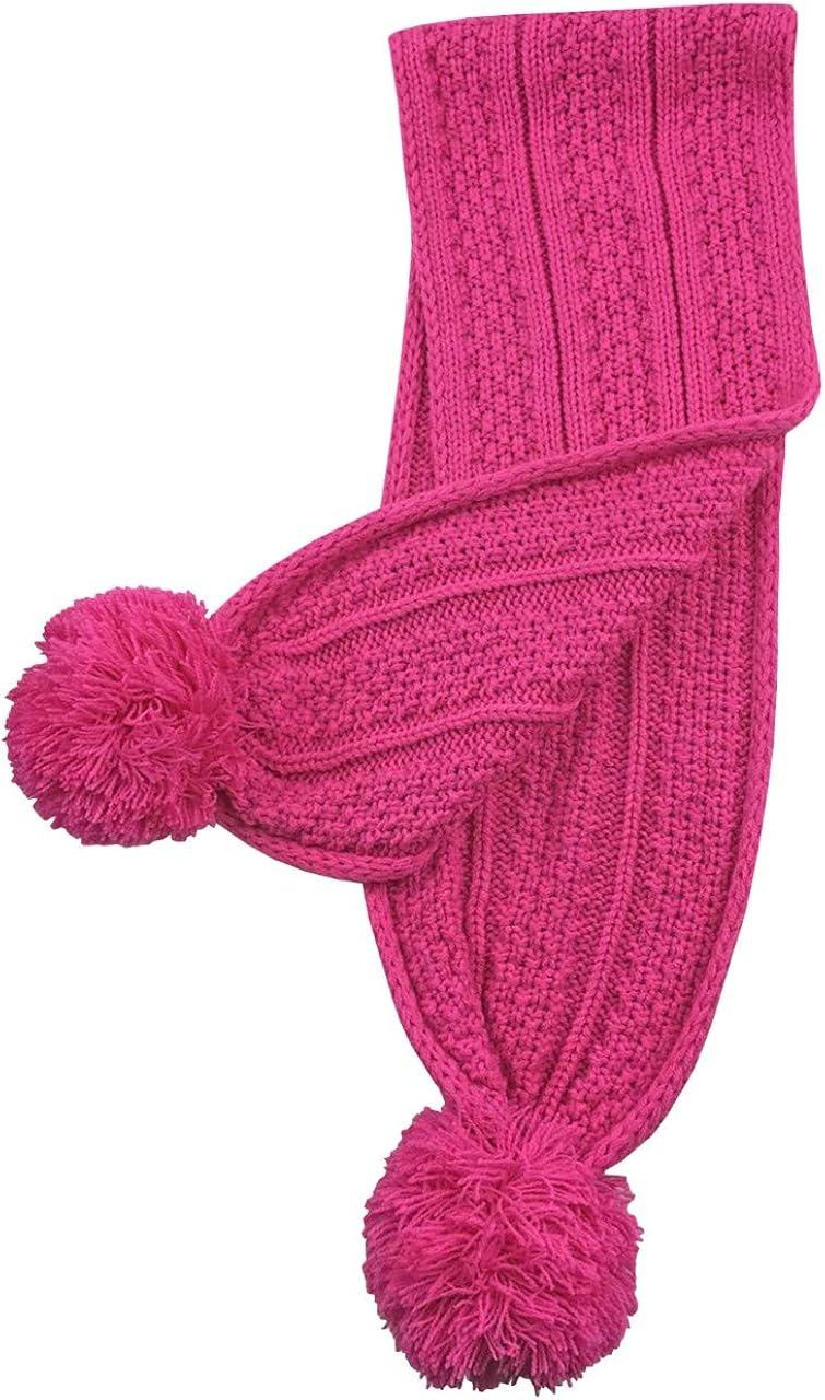 N'Ice Caps Little Girls and Baby Sherpa Lined Knitted 3PC Winter Set with Poms: Clothing