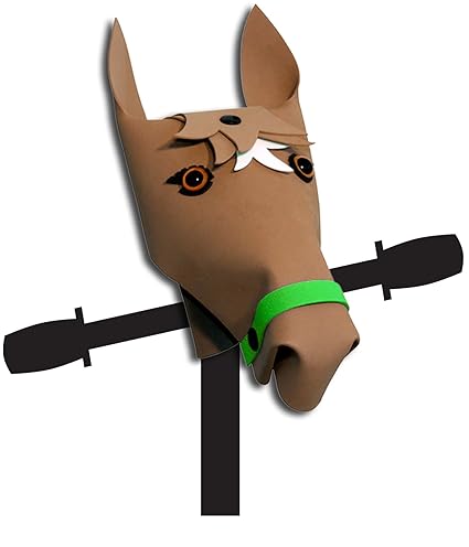 Kiddimoto Kinder HBH01FD Lenkeraufsatz Pony Braun Für Scooter, Lauflernräder Und Kinderfahrräder Horse Brown One Size