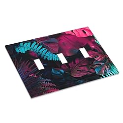 Wpshijia Light Switch Cover Tropical Banana Leaves