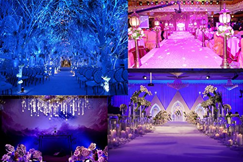 Par Lights, MFL. 7X10W RGBW Stage DJ Lighting LED DMX Par Can Light Party Lights DJ Disco Lights Wash Effect Sound Activated Modes for Party Wedding Church