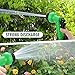 Garden Hose, Water Hose, 25/50FT Expandable Garden Water Hose, Double Latex Core - Extra Strength Fabric Protection - 7 Functions Spray Nozzle, Collapsible Hose for Flowers and Plants (25FT, Green)