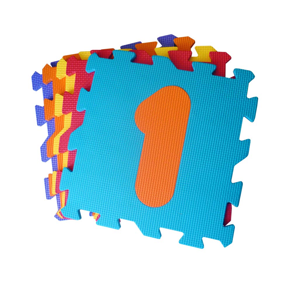 Madmat - Modular Mats with 5 Removable Numbers, Multicoloured, 30 cm