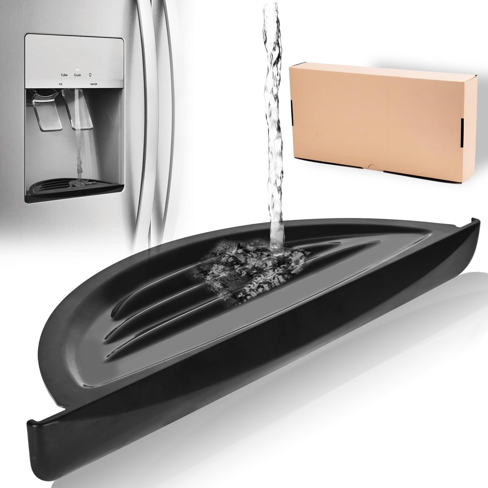 Photo 1 of 241649003 AP3861685 Refrigerator Drip Tray Compatible with Frigidaire Crosley Westinghouse Gibson, Refrigerator water dispenser Replace 241649002 240323602 240323603 AH1148319 EA1148319