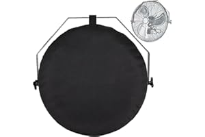 GS ALDERAUL 18"-22" Wall Mount Fan Cover Outdoor Waterproof, GS Alderual 600D Heavy Duty Corner Wall Mounted Oscillating and Non-Oscillating Industrial Outdoor Fan Cover for Patio, Weatherproof & Dustproof