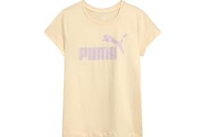 PUMA Girls T-Shirt - Core Logo T-Shirt for Girls - Basic Athletic Crewneck Short Sleeve Tee (7-16)
