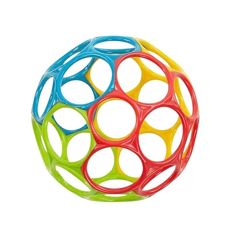 Sonajero con agujero, suave pelota de goma, juguete para bebés ...