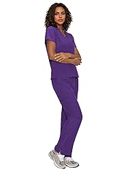 floralhue Scrubs for Women, V-Neck Scrubs Top