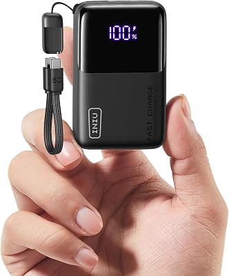 10000mAh Power Bank, Mini 45W Ricarica Rapida Caricatore Portatile