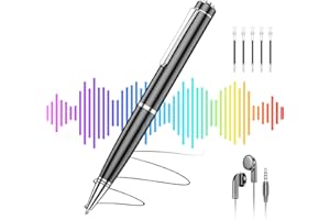 72GB Digital Voice Recorder for Lectures Meetings-ZIPCIDE Professional Sound Audio Voice Activated Recorder with Playback, Smart Recording Device wth Noise Canceling for Work/Interview/Classes/Concert