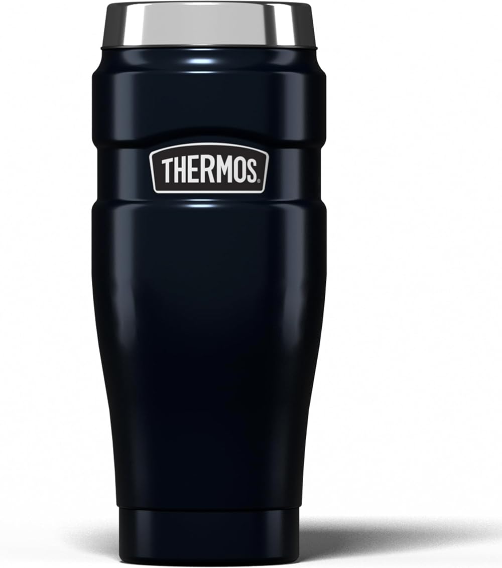 Thermos Stainless King Travel Tumbler 470ml Insulated Hot Cold Midnight Blue