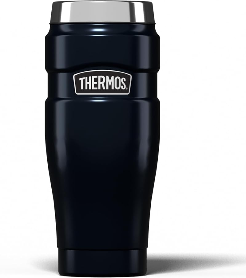 Thermos Stainless King Travel Tumbler 470ml Insulated Hot Cold Midnight Blue