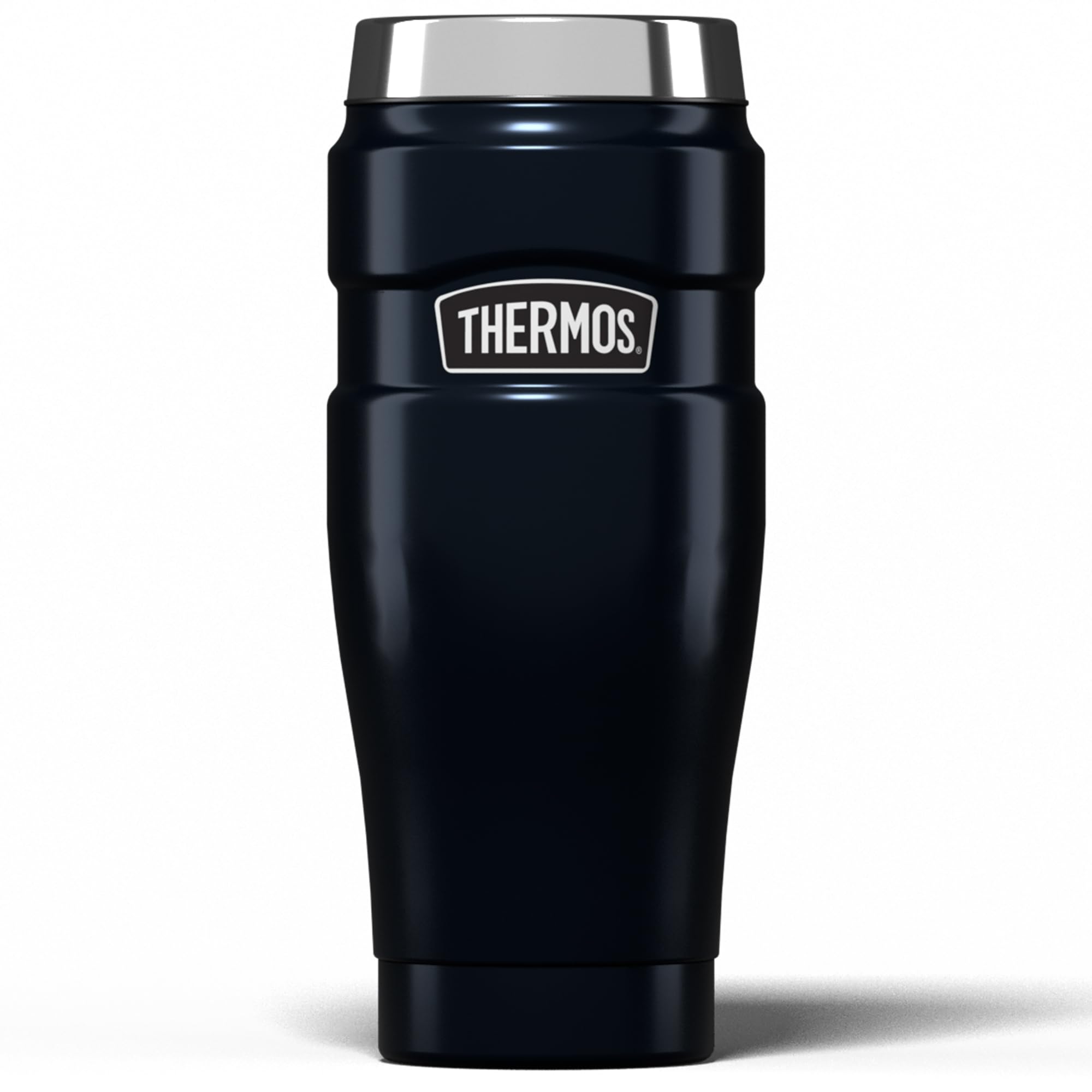 Thermos Stainless King Travel Tumbler & Multi- Purpose Flask- 470ml Insulated Hot & Cold Water Bottle for Daily Commute & Weekend Adventures - Sleek Design in Midnight Blue, 5-Year Durability
