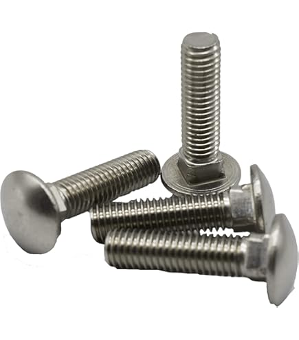 Bulloni A Testa Tonda Quadra In Acciaio Inox 3/8-16 X 1-3/4 (25 Pezzi) - Star