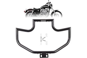 Kinglemc Crash Bar Engine Guard Highway Bar for Harley Davidson Sportster Iron 883 XL883N 09-22;1200 Custom XL1200C 04-22;Roadster XL1200R 883 XL883 XL883C '04-08; Superlow XL1200T 14-22(Black)