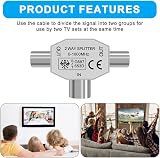 AXFEE Digital Signal Splitter Antenna Aerial 2 Way 1 Female to 2 Male TV Coax view 5