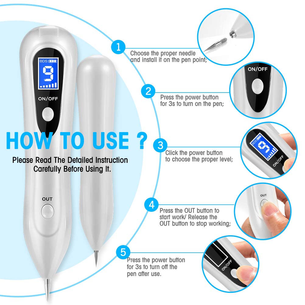 Portable Beauty Equipment Multi Level With Home Usage USB Charging/LCD/30 Replaceable: Beauty