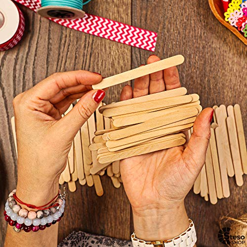 Popsicle Stick Assorted Sizes Wooden Jumbo Popsicle Stick Craft for