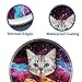 Galdas Mouse Pad Mousepad Round Gaming Mouse Pad Rubber Base Cloth Mouse Pads for Computers Laptop (Updated Version) … … (Space Cat)