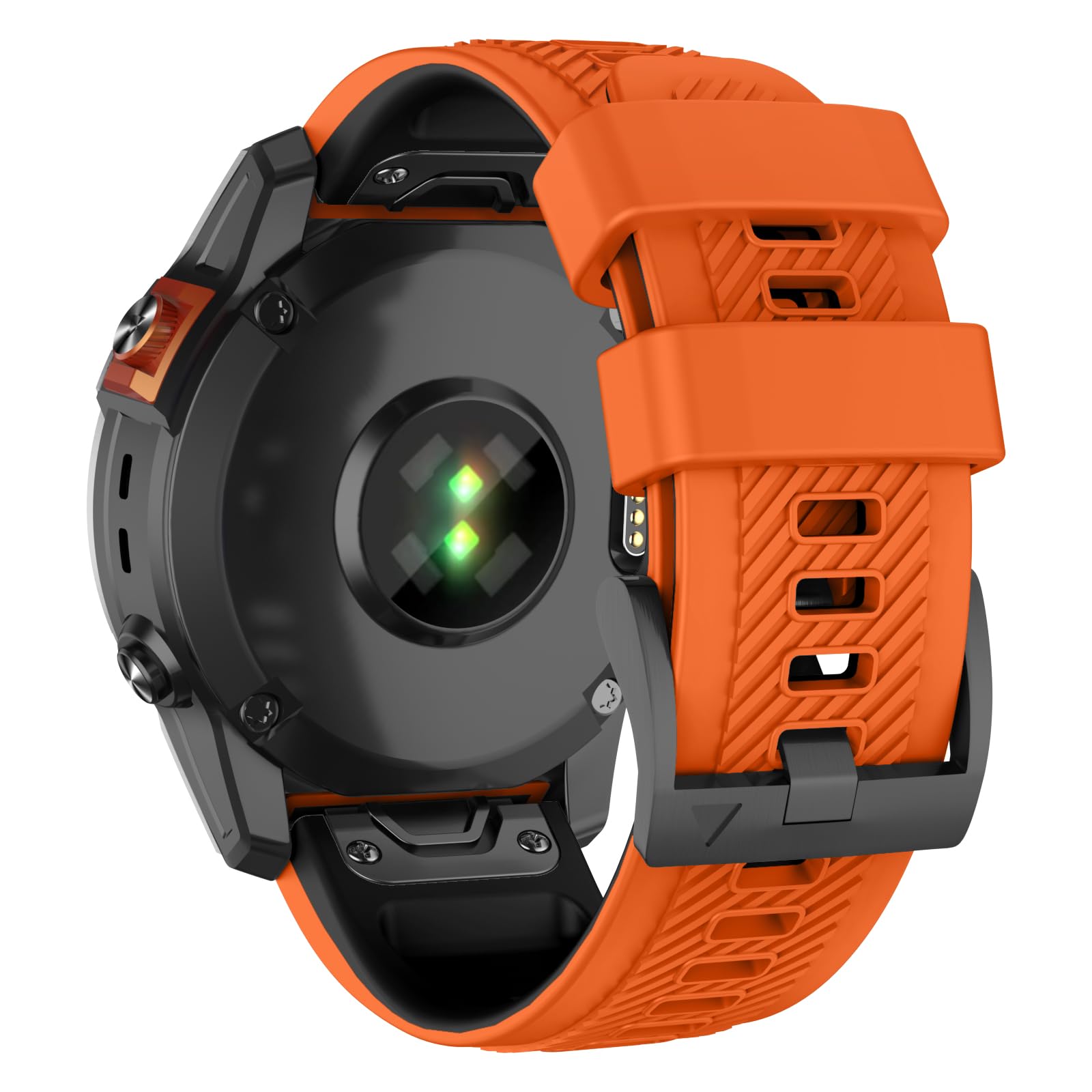 MYSNBKN Watch Strap for Fenix 8 51mm/Fenix 7X Pro/Fenix 7X/Fenix 6X Pro/Fenix 6X/Fenix 5X/Fenix 5X Plus/Fenix 3/Fenix 3 HR, Silicone QuickFit 26mm Replacement Epix Pro 51mm/TACTIX 7