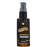Suavecito Shave Oil 1 oz Pump Bottle - Softens Skin & Beard, Prevents Irritation and Burn - Natural Ingredients, Vitamin E Oil, Aloe Vera Oil, & Jojoba Oil - Improves Shaving Experience