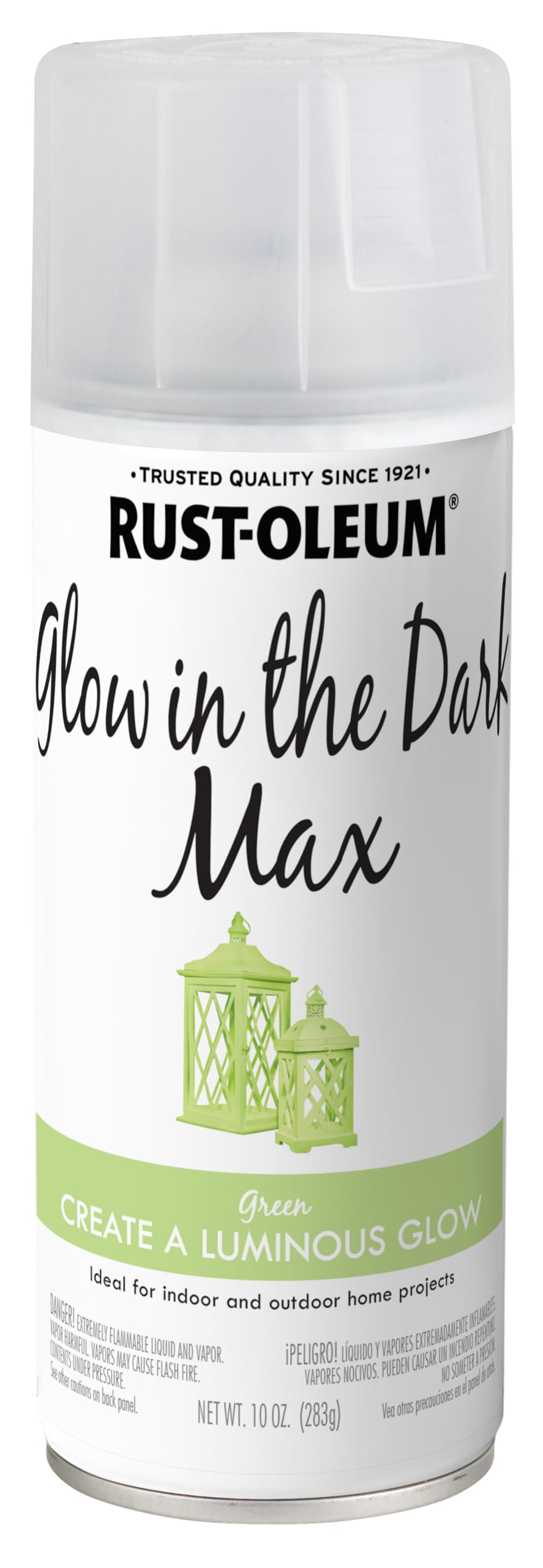 Rust-Oleum 278733 Glow in The Dark MAX Spray Paint, 10 oz