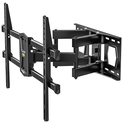 USX MOUNT Full Motion TV Wall Mount for 42-82 Inch TVs up to 120lbs, Wall Mount TV Bracket with Articulating Swivel Tilt Extension Leveling, Max VESA 600x400mm Fits 12/16" Wood Stud