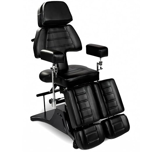 Hydraulische / Mechanische Profi-Tattoostuhl schwarz 150232